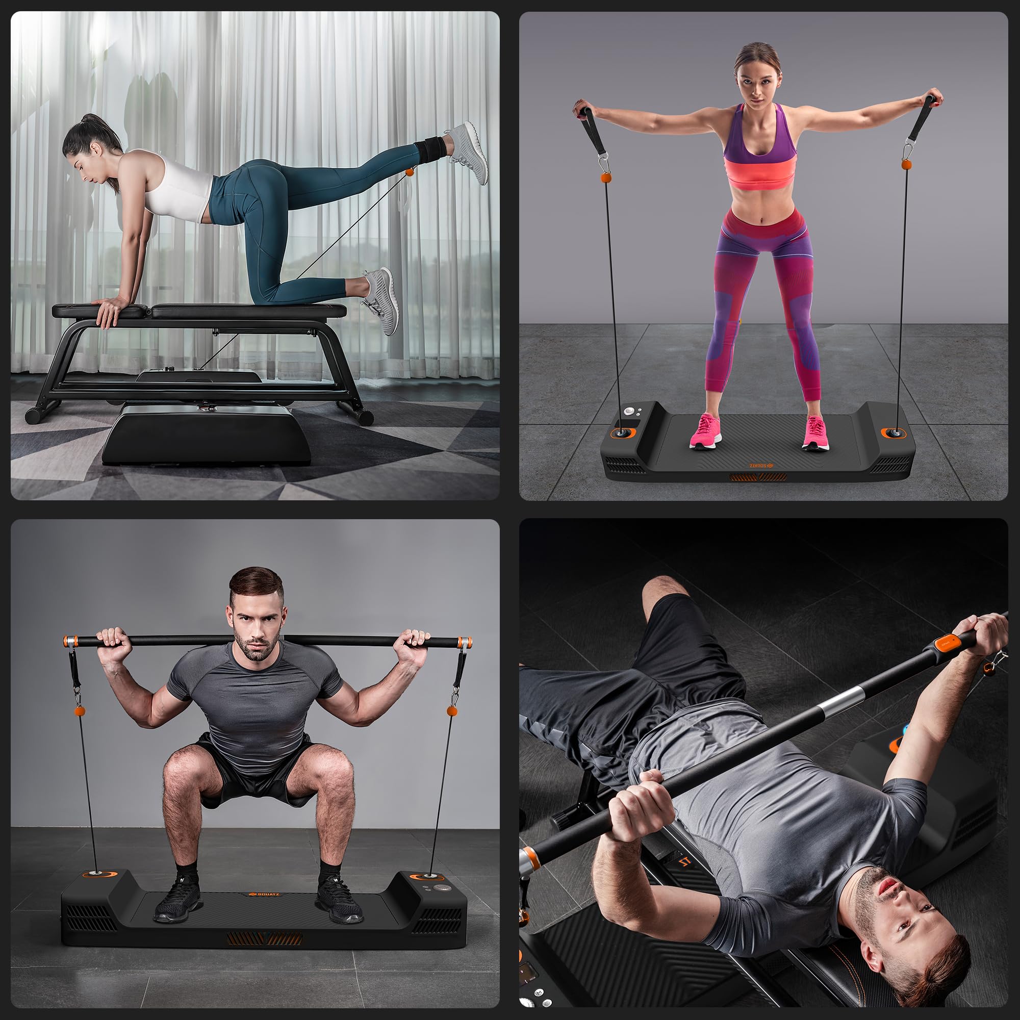 SQUAPLL0-TRVOR 　SQUATZ Apollo Board Mini SQUATZ Apollo Board Mini: 150lb Resistance Smart Home Gym